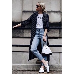 Aritzia Babaton Kahlo Robe Striped Jacket